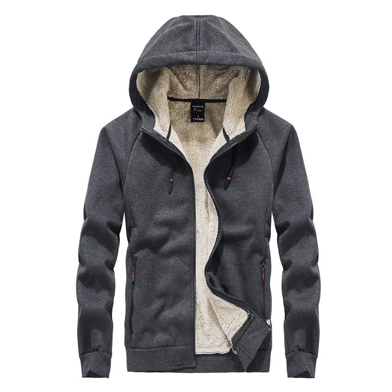Men Thicken Hooded Jacket